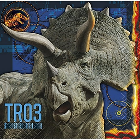 (2 pack) (2 Pack) Jurassic World 2 Beverage Napkins (16 Count)