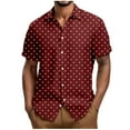 thumbnail image 2 of LADIGASU Men's Casual Shirt Short Sleeve Vintage Bowling Shirt Cuba Beach Summer Shirts Button Up Shirt, 2 of 5