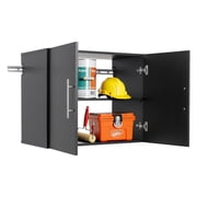 Prepac HangUps 30 Upper Wooden Garage Storage Cabinet in Black
