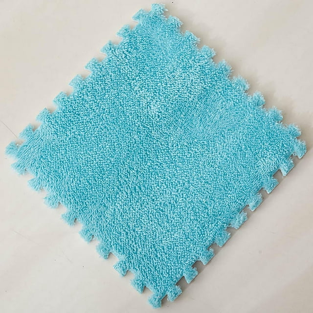 Tapis pour Enfants 30x30cm en Mousse, Tapis de Casse-Tête en Velours, Bébé, Plancher Écolo