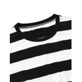 thumbnail image 3 of CamisePaHombres Cuello Redondo Mangas Largas Estampado de Rayas Blanco Rayas 56, 3 of 6