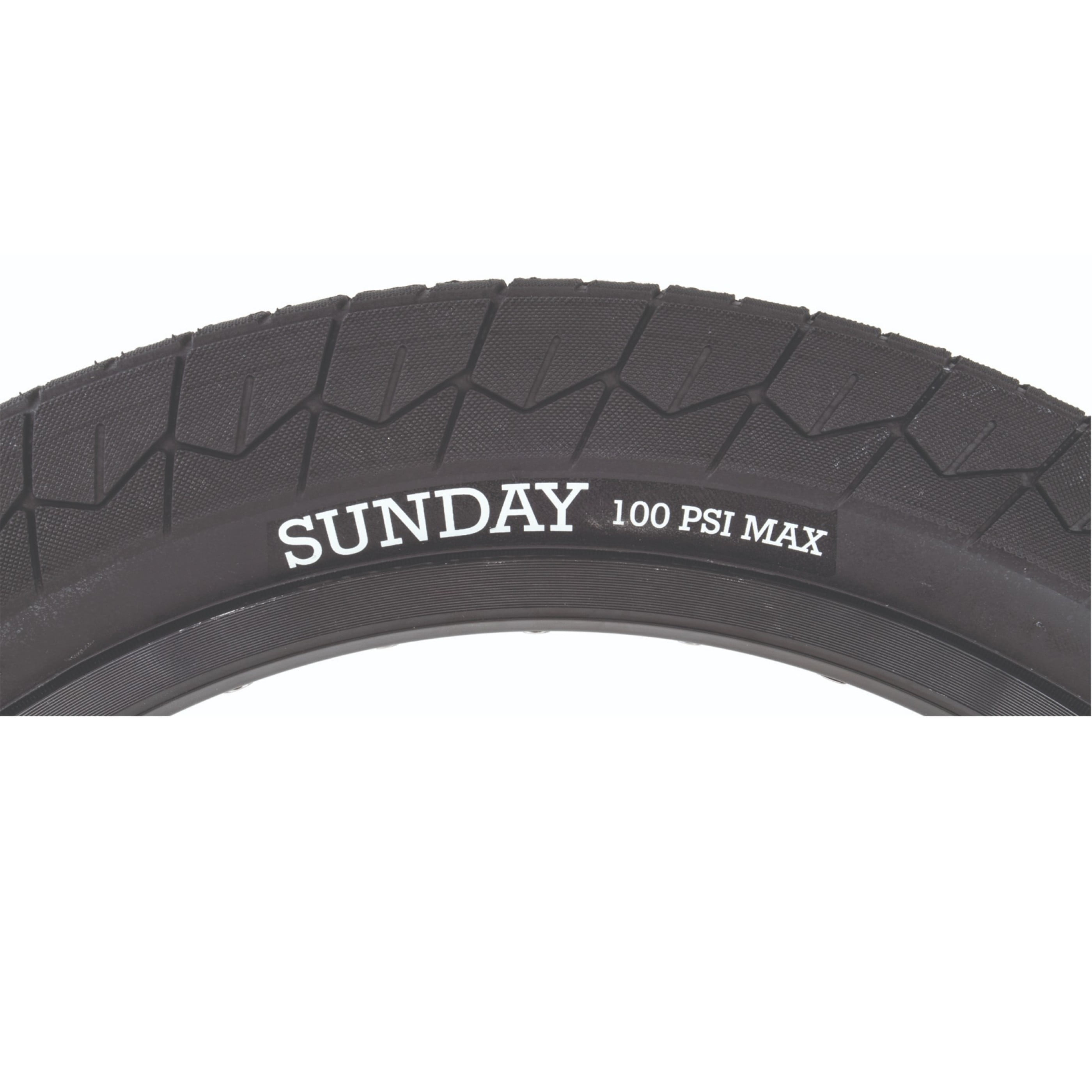 Sunday Current V2 BMX Tire 20 x 2.4 Black Clincher Wire Bead