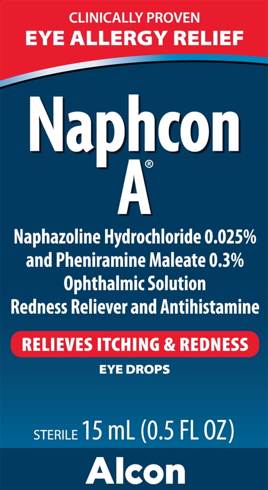 Naphcon A Antihistamine Eye Drops For Eye Allergy Relief, 15 Mi