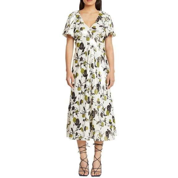 Tanya Taylor womens Evette Silk-Blend Mini Dress, 00