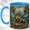 Blue, variant on Crystal Dragon Coffee Mug, Fantasy Creature Mug, Ceramic 11 oz