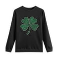 thumbnail image 7 of Womens St Patricks Day Tops Casual Crewneck Sweatshirt Shamrock Long Sleeve Shirt St Patricks Day Shirts Womens Green Top, 7 of 7