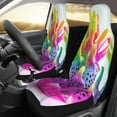 thumbnail image 2 of Sikiie Colorful Glitter Dagon Fruit Car Seat Protector 2 Pack Car Seat Cushion Mat, Car Seat Covers for SUV, Truck, Van, 2 of 7