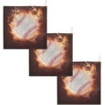 thumbnail image 7 of Dreamtimes 5 PCS Fire Flame Baseball Baby Muslin Washcloths, Soft Absorbent Face Towel Burp Cloths Cotton Bath Wipes Infant Wash Cloth for Newborn Boys Girls, 7 of 7