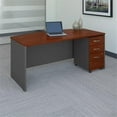 thumbnail image 2 of Series C 72"W Bow Front Desk with Mobile File in Hansen Cherry - Engineered Wood, 2 of 7