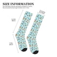 thumbnail image 2 of Lsque Sea Shells 2 Pattern Sport Compression Socks for Men & Women 15-20 mmHg Knee High Nurse Pregnant Running Medical and Travel Athletic, 2 of 6