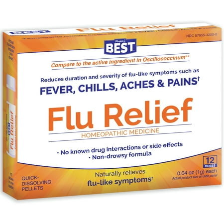 People's Best Flu Relief 12 DOSE (Best Cough Medicine For Tickly Cough)