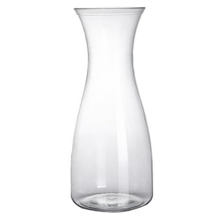 Single Serving Wine Carafe Glass Mini Carafe Individual Wine Decanter Small  Carafe for Wine Dinner Parties Tastings Bars Restaurants（12 Pack, 6.5 oz)