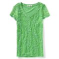 thumbnail image 2 of Aeropostale - Camiseta con gráfico de encaje aero para mujer, verde, extra pequeña Aeropostale Camiseta gráfica, 2 of 2