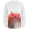 thumbnail image 2 of Halloween Bloody Saw Blade Massacre All Over Mens Long Sleeve T Shirt Multi SM, 2 of 2