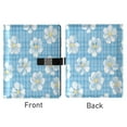 thumbnail image 2 of Premium Faux Leather Notebook - Refillable, Multi-Functional Organizer, 23.3x17cm, All-Season Use，Blue Gingham Flowers, 2 of 6