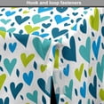 thumbnail image 4 of Valentine's Day Dog Crate Cover, Irregular Hearts in Blue and Green Tones, Easy to Use Pet Kennel Cover Small Dogs Puppies Kittens, 7 Sizes, Sea Blue Dark Seafoam, by Ambesonne, 4 of 6