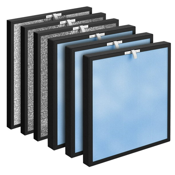 Paquete de 3 filtros purificadores de aire HSP001 H13 True HEPA para HSP001