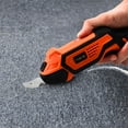 GOXAWEE 4V Electric Scissors for Fabric/Carpet/Cardboard with