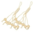 OKUMEYR Cotton Banana Hanger - 2 Pack Boho Fruit Holder For Kitchen Decor, Banana Rack, Veggie Hook - Natural Beige Rope