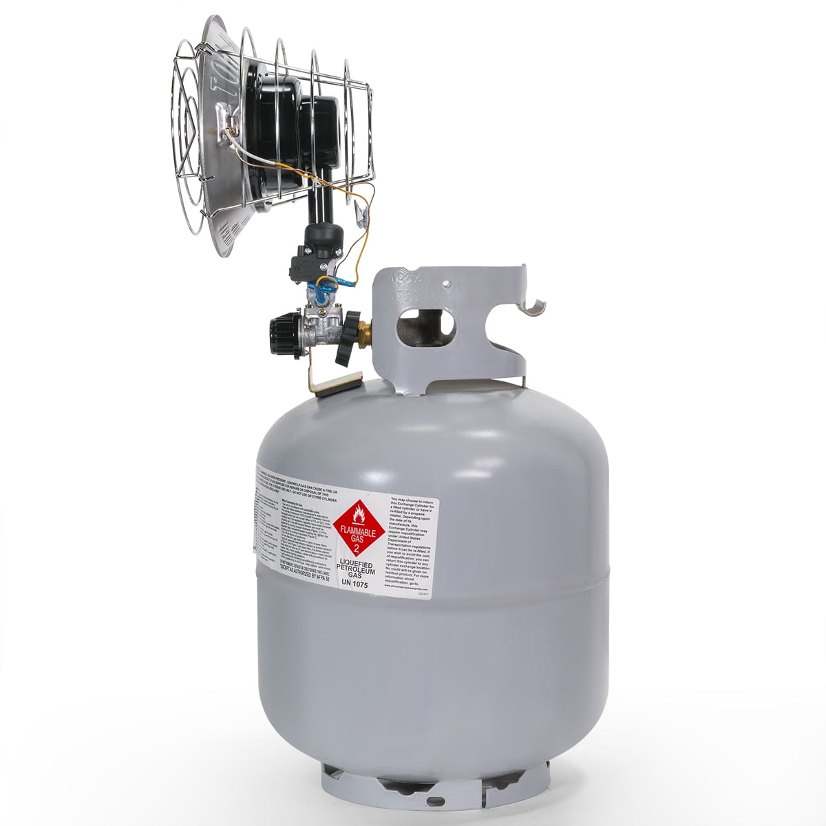 XtremepowerUS Deluxe 15,000 BTU Propane Tank Top Heater Portable Infrared Heater with Safety Shut-Off Valve /& Tip-Over Switch CSA for Outdoor