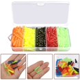 thumbnail image 2 of Mosiee 250 Pcs Perles de Pêche Empilées Perles de Truite Flottant Citrouille Bouchon Perles Rondes, 2 of 9