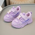 thumbnail image 2 of Karoyedx Girl Shoes Kids Sneakers School Shoes Walking Running Toddler/Big/Little Kid Hook & Loop Breathable Mesh Non-Slip Lightweight Purple Size,6, 2 of 6