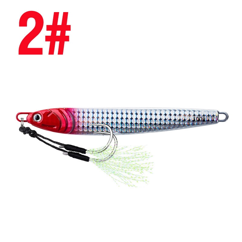 7PCS Slow Fall Pitch Lead Metal Flat Jigging Fishing Lure Long Casting Deep Sea