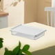 thumbnail image 4 of Recipiente de Plástico Blanco para Alimentos con Tapa Abatible - Dispensador de Queso, Organizador para Refrigerador para Frutas, Jengibre, Ajo y Especias, Juego de 1 Pieza, 3 Tamaños Disponibles, 4 of 6