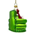 thumbnail image 6 of Old World Style Santa in a Green Chair Glass Ornament, Vintage Christmas Tree Decor, 6 of 6