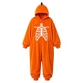 thumbnail image 3 of BOOMNY Halloween Unisex Boys Girls Romper Jumpsuit Hallowmas Skeleton Graphic Long Sleeve Hooded Jumpsuits for Kids Soft Warm Winter Loungewear Jumpsuit, 3 of 4