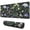 Fond Noir Fleurs-8, variante sur Tapis de Souris Fleurs de Jardin - Ultra-Doux, Design Mignon, Base en Caoutchouc Antidérapante, Glisse Facilement, Résistant aux Éclaboussures, Portable et Personnalisé, Excellent pour Tous les Ordinateurs, 31.5x11.8 Pouces