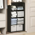 thumbnail image 2 of Furinno REED 4-Tier Closet Organizer Open Shelf Espresso, 2 of 6