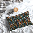 thumbnail image 5 of Pofeuu Colorful Guitar Print Polyester Microfiber Plush Pillowcases, Super Soft and Cozy Pillow Case Covers with Envelop Closure（Pillow core not included）-14"x20", 5 of 6