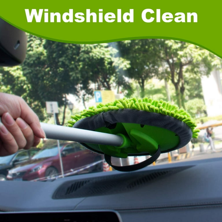 MATCC 62” Car Wash Brush with Long Handle Car Wash Mop Mitt Sponge Chenille  Microfiber Car Cleaning Supplies Tool…