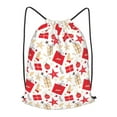 thumbnail image 1 of XMXT Waterproof Gym Bag, Red Christmas Box Print Drawstring Backpack for Men, s, 1 of 8