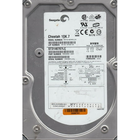 Wide Ultra2 Scsi Drive ST3146707LC, 3KS, AMKSPR, PN 9X2006-180, FW 0002, Seagate 146GB SCSI 3.5 Hard Drive ()