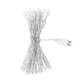 thumbnail image 1 of Eyfqtcs 4.35M 40Led Cadena De Luces De Cortina Luz De Carámbano Decoración De Fiesta De Navidad Alimentada Por Usb, 1 of 9
