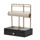 thumbnail image 1 of Black Soporte para pendientes, soporte para exhibición de joyas, soporte para barra en T, soporte para collar, Tra de madera, 1 of 5