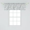 thumbnail image 2 of Ambesonne Floral Window Valance, Damask Antique Curls, 54" X 18", Grey Pale Blue White, 2 of 3