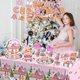 thumbnail image 5 of Paquete de decoración para fiestas GREHUMOR, 142 piezas, tema de pan de jengibre rosa, 5 of 6