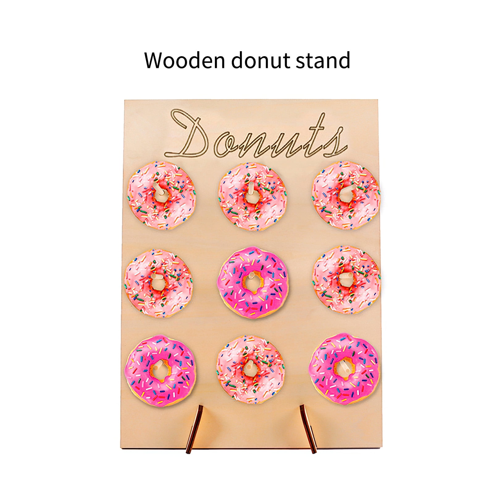 Party Donut Holder Donut Stands Wedding Donut Stands Breakfast Bar Bagel Stand Baby Shower Donuts Single Wooden Doughnut Stand