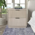 thumbnail image 4 of Yarden 24" Wide Rectangular Fluted Nightstand in Alder White, 4 of 5