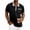Black, variant on GSPCLAM Men's Breathable Polo Shirts with One Pocket Pique Color Block Design Tops for Casual Friday, Versatile Breathable Tees