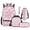 Pink Bow, variant on Jeiento Pink Axolotl Backpack Set for 9-12 Years Old 5 Pcs Cartoon 17 Inch Lightweight Bookbag with Insulated Lunch Bag Pencil Case for Elementary School Gift for Daughter