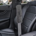 thumbnail image 3 of Protector de hombro del cinturón de seguridad de la cubierta del cinturón de seguridad del coche de lana de imitación de invierno, 3 of 5
