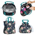thumbnail image 2 of Pioneer Flower Floral Print Pattern Drawstring Lunch Bag Women - Drawstring Lunch Bag Insulated for Work Office - Stain-Resistant Large Lunchbags for Women with Multi-Pockets, 2 of 6