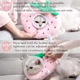 thumbnail image 3 of Collier Cône pour Chat Ajustable Doux Mignon Collier de Récupération après Chirurgie-Fraise, 3 of 5