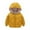 Yellow, variant on Kids Winter Coat Boys Girls Warm Hooded Ears Padded Jacket Thickened Outerwear for Cold Weather Daily Wear