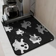 thumbnail image 2 of Dish Drying Mat Spooky Ghost Happy Halloween Night Kitchen Drying Mat Absorbent Heat Resistant 18x24 Inch Dishes Plate Glass Dry Draining Pad for Coffee Machine Dish Rack, 2 of 7