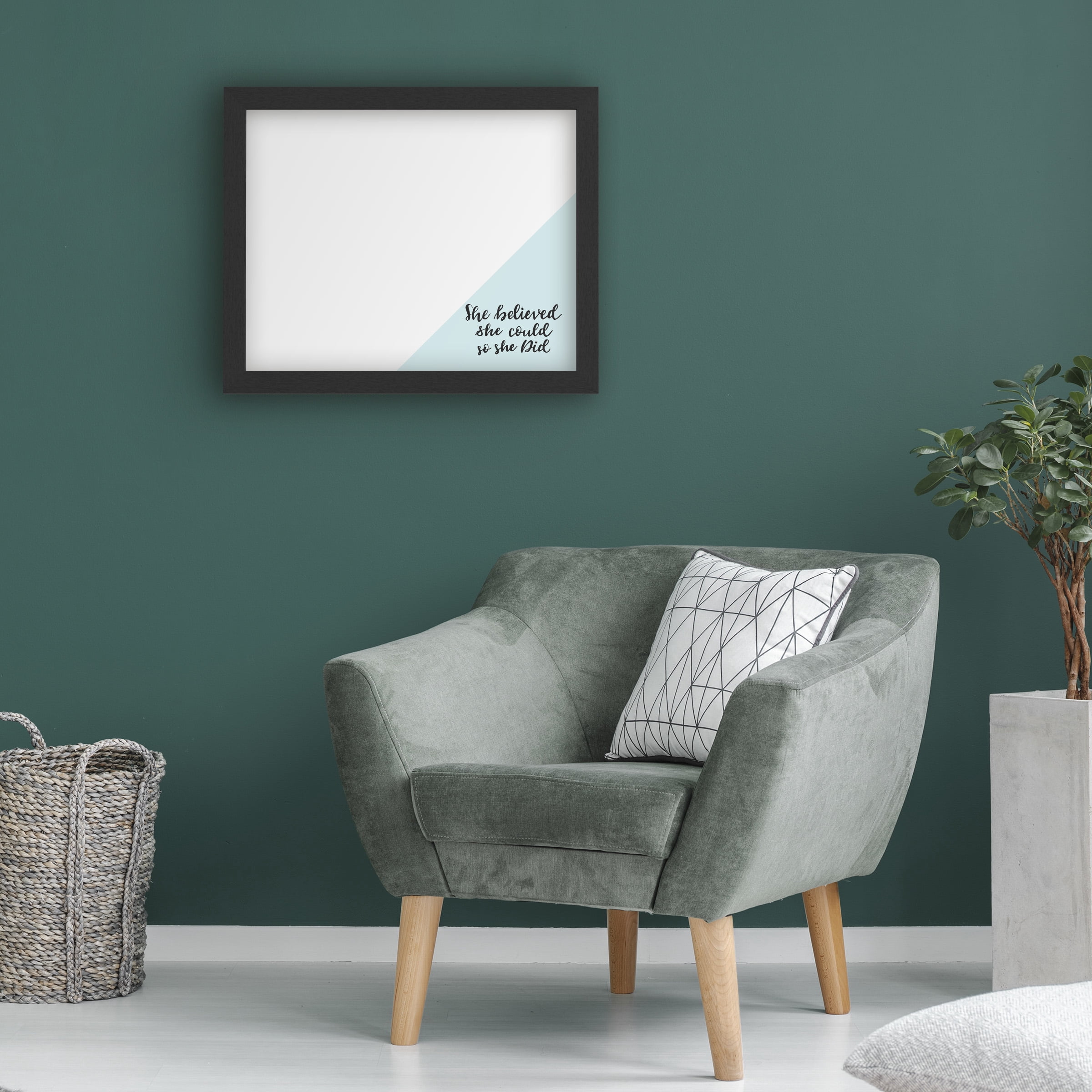 Trademark Fine Art 'She Believed She Could Blue' Markerboard by ABC